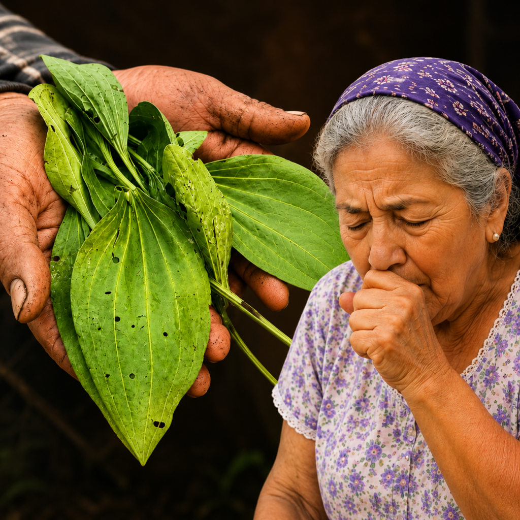 El Poderoso Llantén: La Hoja Medicinal para Limpiar los Pulmones, Curar la Gastritis y Sanar Heridas ChatGPT Image 8 May 2026 04 21 17 1024x1024